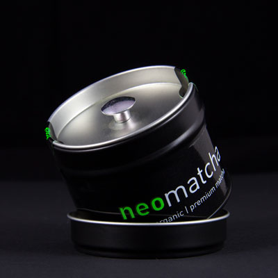 premium organic matcha (ceremonial grade) in high quality can